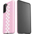 Pink Checkerboard Galaxy S21 FE Pro Case
