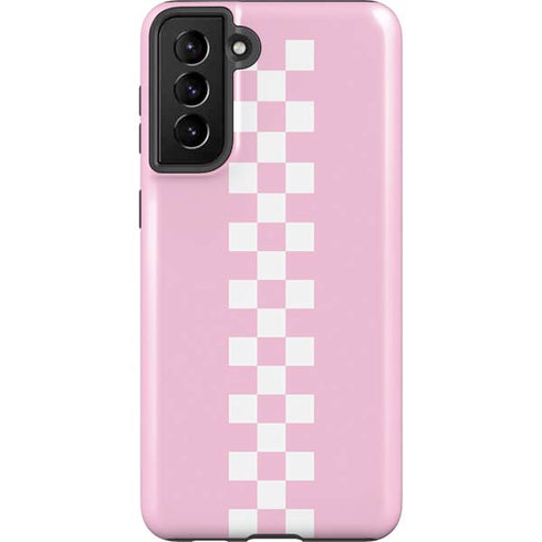 Pink Checkerboard Galaxy S21 Plus 5G Pro Case