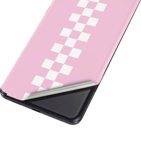 Pink Checkerboard Galaxy S21 Ultra 5G Skin