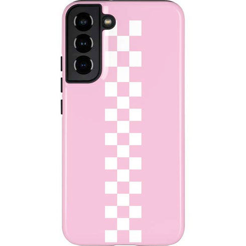 Pink Checkerboard Galaxy S22 Plus Pro Case