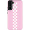 Pink Checkerboard Galaxy S22 Plus Pro Case