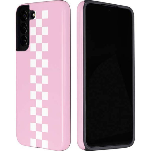 Pink Checkerboard Galaxy S22 Plus Pro Case