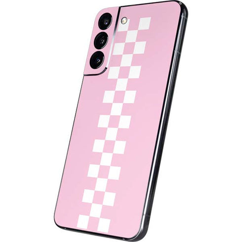 Pink Checkerboard Galaxy S22 Plus Skin