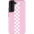 Pink Checkerboard Galaxy S22 Pro Case