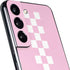 Pink Checkerboard Galaxy S22 Skin