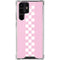 Pink Checkerboard Galaxy S22 Ultra Clear Case