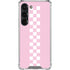 Pink Checkerboard Galaxy S23 Clear Case