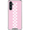 Pink Checkerboard Galaxy S23 FE Clear Case