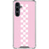 Pink Checkerboard Galaxy S23 FE Clear Case