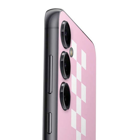 Pink Checkerboard Galaxy S23 FE Skin
