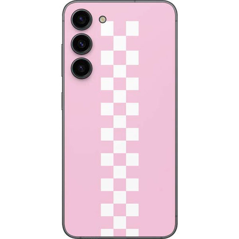 Pink Checkerboard Galaxy S23 Plus Skin