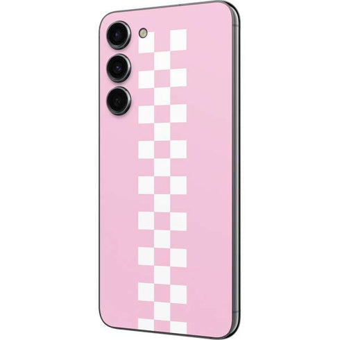 Pink Checkerboard Galaxy S23 Plus Skin