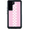 Pink Checkerboard Galaxy S23 Plus Waterproof Case