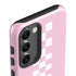 Pink Checkerboard Galaxy S23 Pro Case