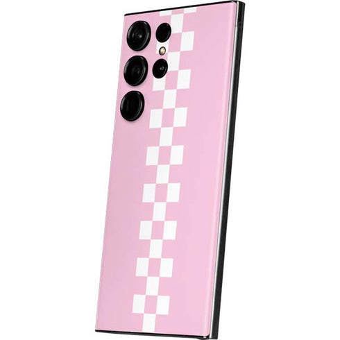 Pink Checkerboard Galaxy S23 Ultra Skin