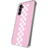 Pink Checkerboard Galaxy S24 Plus Clear Case