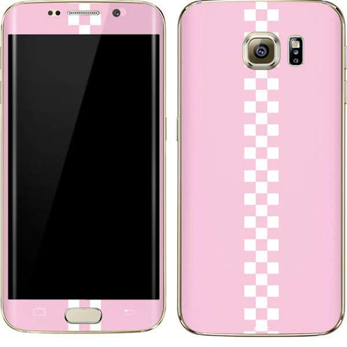 Pink Checkerboard Galaxy S7 Edge Skin