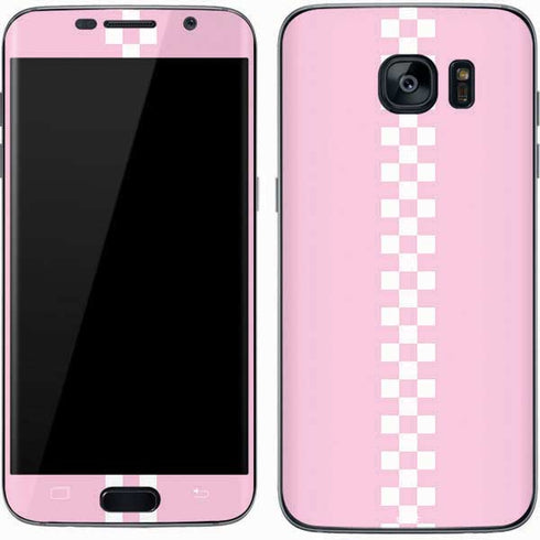 Pink Checkerboard Galaxy S7 Skin