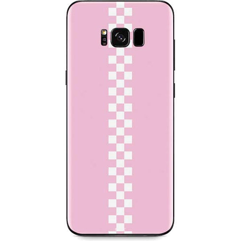 Pink Checkerboard Galaxy S8 Plus Skin