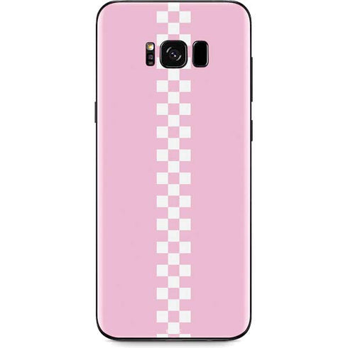 Pink Checkerboard Galaxy S8 Skin