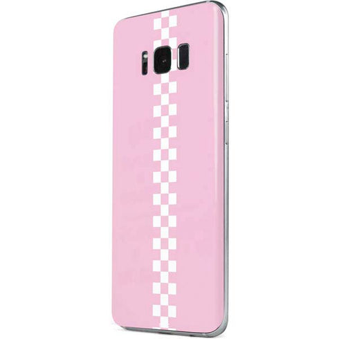 Pink Checkerboard Galaxy S8 Skin