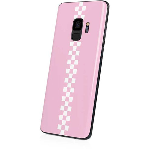 Pink Checkerboard Galaxy S9 Skin