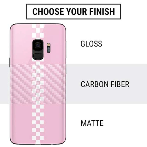 Pink Checkerboard Galaxy S9 Skin