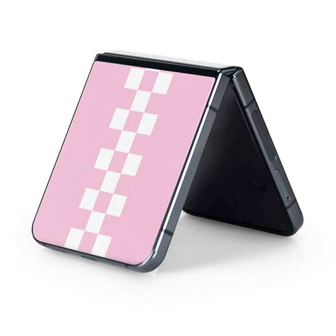 Pink Checkerboard Galaxy Z Flip5 5G Skin
