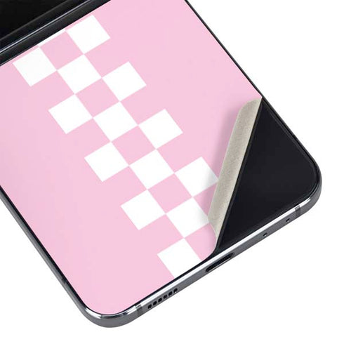 Pink Checkerboard Galaxy Z Flip5 5G Skin