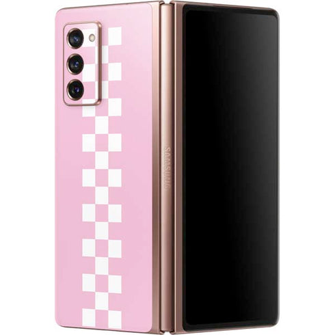 Pink Checkerboard Galaxy Z Fold2 5G Skin