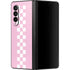 Pink Checkerboard Galaxy Z Fold3 5G Skin