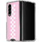 Pink Checkerboard Galaxy Z Fold4 5G Clear Case