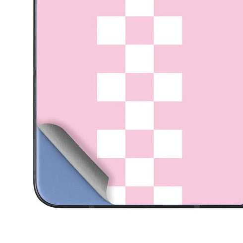 Pink Checkerboard Galaxy Z Fold5 5G Skin