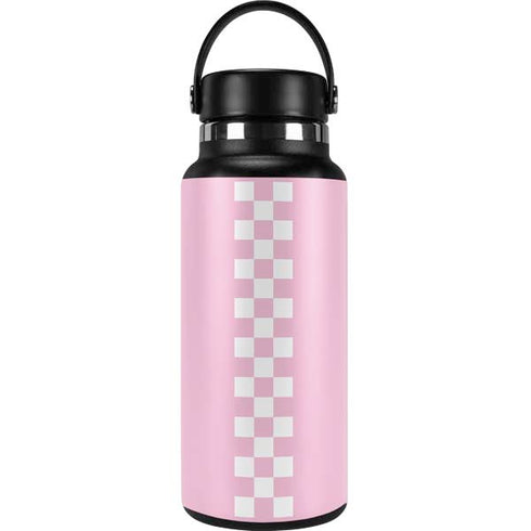 Pink Checkerboard Hydro Flask 32oz Wide Mouth Skin