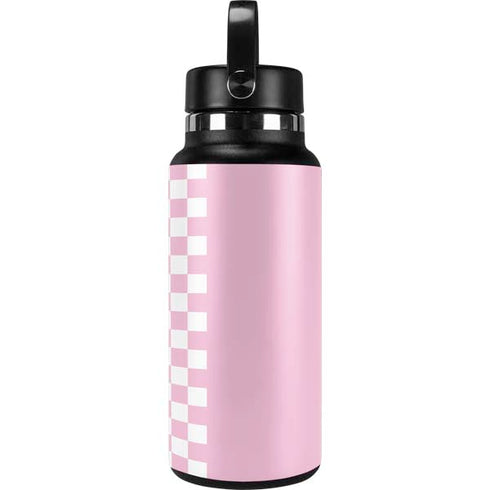 Pink Checkerboard Hydro Flask 32oz Wide Mouth Skin