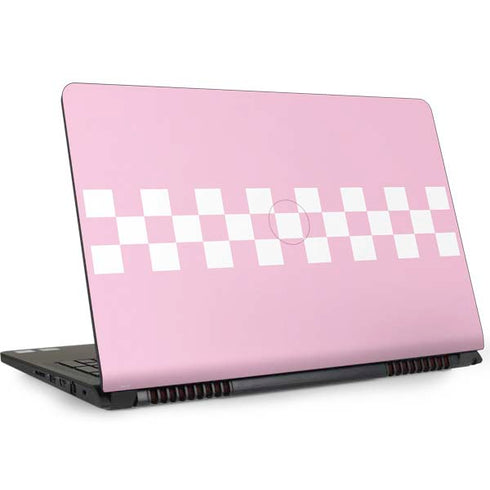 Pink Checkerboard Dell Inspiron Skin