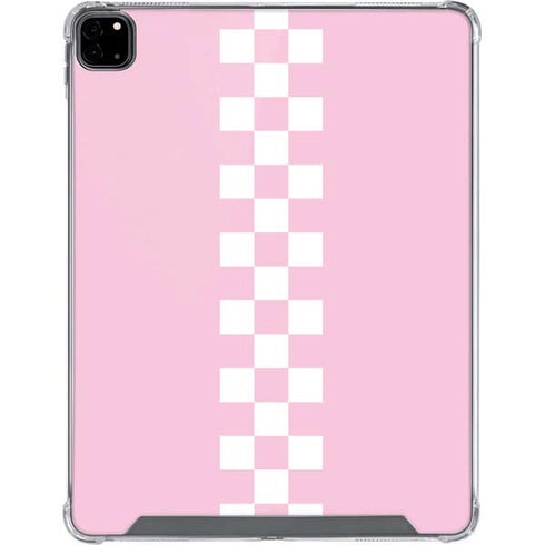 Pink Checkerboard iPad Pro 12.9in (2020) Clear Case