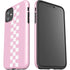 Pink Checkerboard iPhone 11 Impact Case