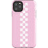 Pink Checkerboard iPhone 11 Pro Max Impact Case