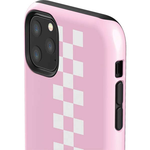Pink Checkerboard iPhone 11 Pro Max Impact Case