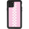 Pink Checkerboard iPhone 11 Pro Max Waterproof Case