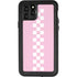 Pink Checkerboard iPhone 11 Pro Waterproof Case