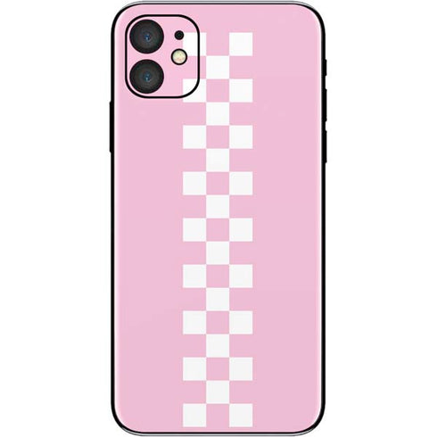 Pink Checkerboard iPhone 11 Skin