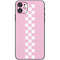 Pink Checkerboard iPhone 11 Skin