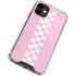 Pink Checkerboard iPhone 12 Clear Case