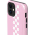 Pink Checkerboard iPhone 12 Impact Case