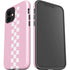 Pink Checkerboard iPhone 12 Impact Case