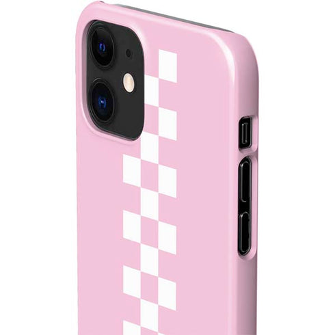 Pink Checkerboard iPhone 12 Mini Lite Case