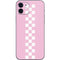 Pink Checkerboard iPhone 12 Mini Skin