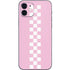 Pink Checkerboard iPhone 12 Mini Skin